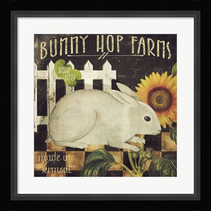 Framed Vermont Farms III Print