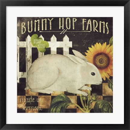 Framed Vermont Farms III Print