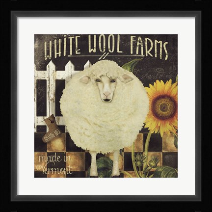 Framed Vermont Farms IV Print