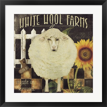 Framed Vermont Farms IV Print