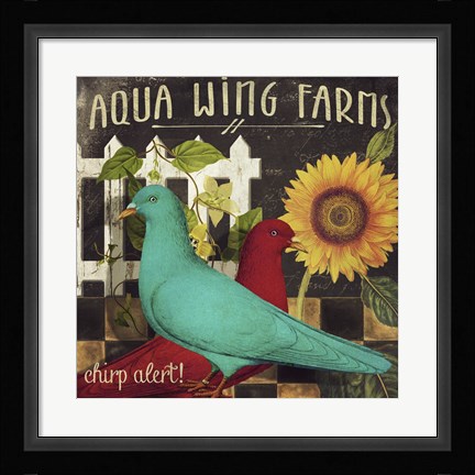 Framed Vermont Farms IX Print