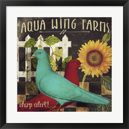 Framed Vermont Farms IX Print