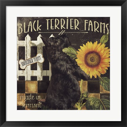 Framed Vermont Farms V Print