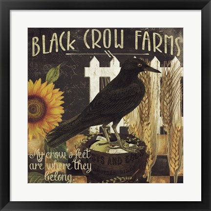 Framed Vermont Farms X Print