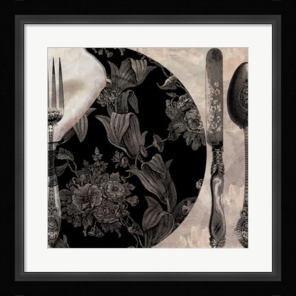 Framed Victorian Table I Print