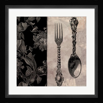 Framed Victorian Table IV Print