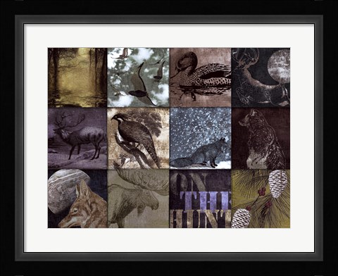 Framed On the Hunt I Print