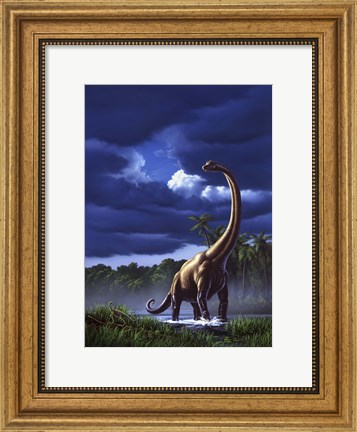 Framed Brachiosaurus Print