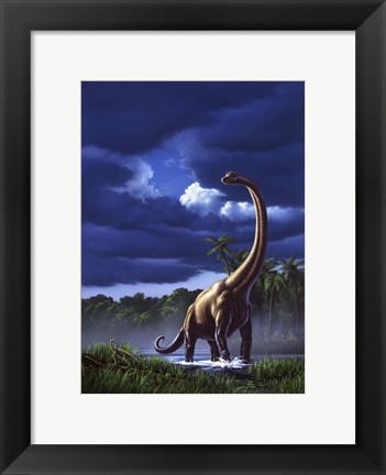 Framed Brachiosaurus Print