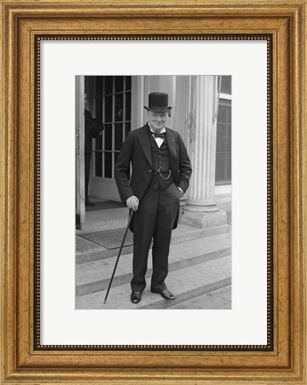 Framed Winston Churchill Print