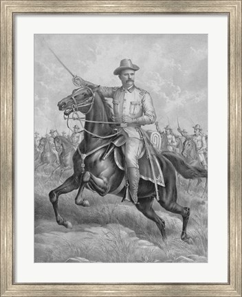 Framed Colonel Theodore Roosevelt Print