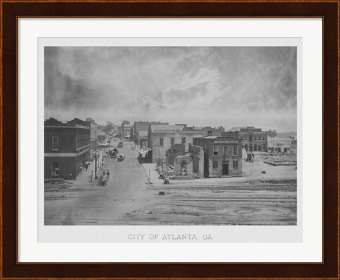 Framed Atlanta, Georgia 1863 Print