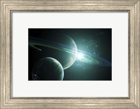 Framed Alien Moon Print