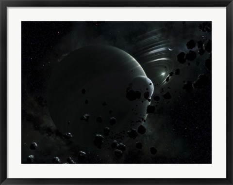 Framed Tyche ( Hypothetical Planet) Print