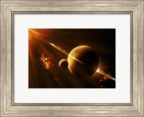 Framed Extraterrestrial Spacecraft Print
