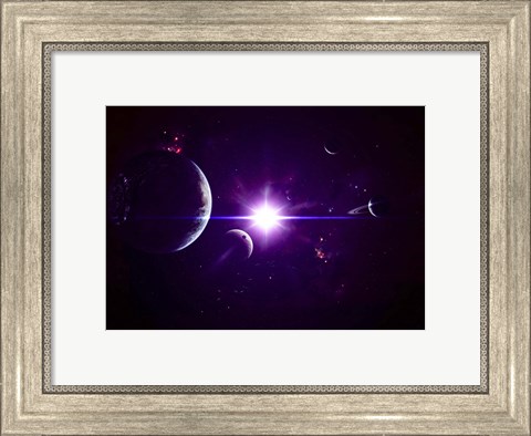 Framed Jovian Planets Print
