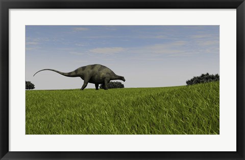 Framed Brachytrachelopan Print