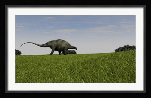 Framed Brachytrachelopan Print