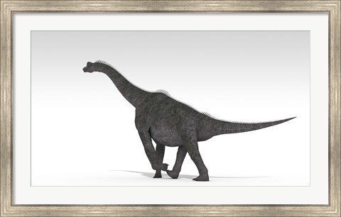 Framed Brachiosaurus Dinosaur Print