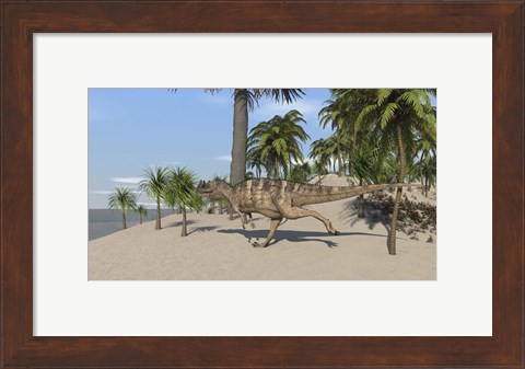 Framed Ceratosaurus Running Print