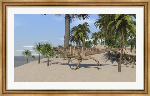Framed Ceratosaurus Running Print