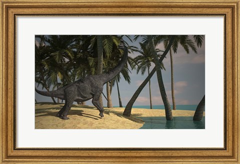 Framed Large Brachiosaurus Print