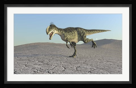 Framed Monolophosaurus Print