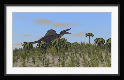Framed Spinosaurus Print