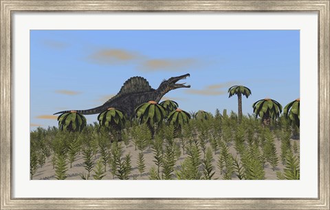 Framed Spinosaurus Print