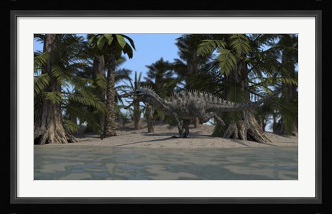Framed Suchomimus Print