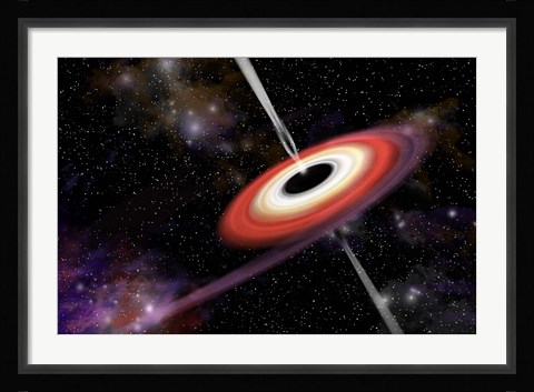 Framed Black Hole Print