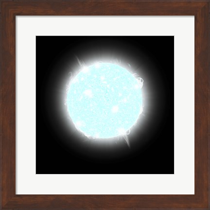 Framed Blue Dwarf Star Print