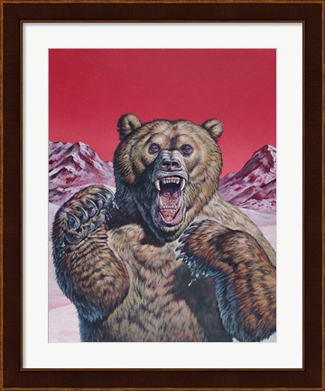 Framed Cave Bear Print