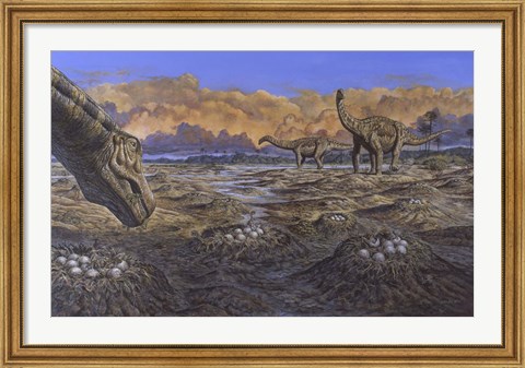 Framed Titanosaur Print
