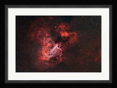 Framed M17, The Omega Nebula Print