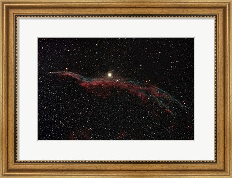 Framed NGC 6960, The Western Veil Nebula Print