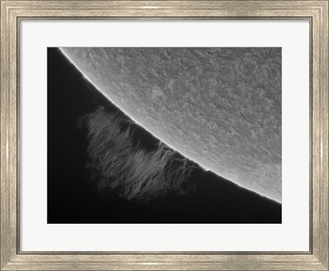 Framed H-Alpha Sun Promimence Print