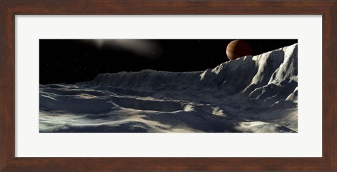 Framed Ice Scarp on Callisto Print