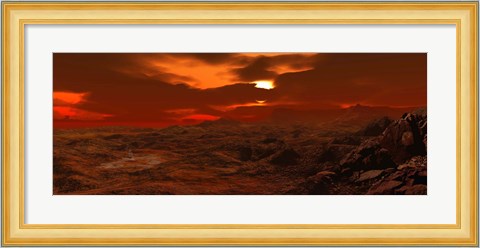 Framed Landscape on Venus Print