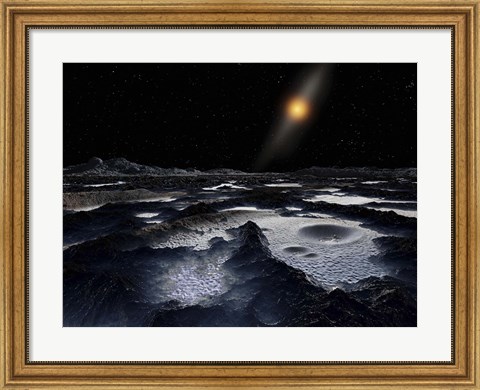 Framed Kuiper Belt Object Print