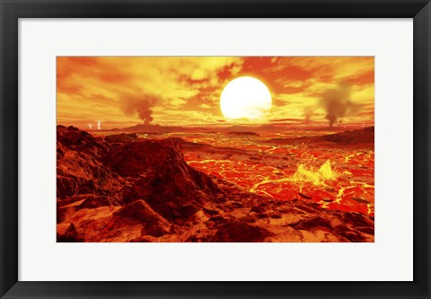 Framed Kepler 10B Print