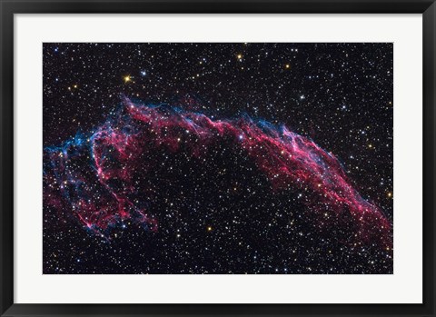 Framed Eastern Veil Nebula Print