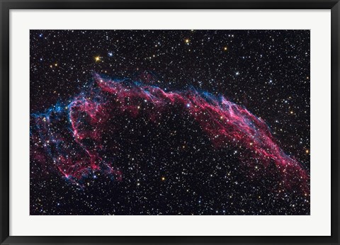 Framed Eastern Veil Nebula Print