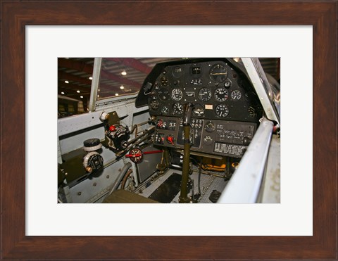 Framed Cockpit of a P-40E Warhawk Print