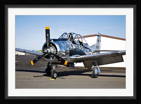 Framed North American T-28 Trojan Print