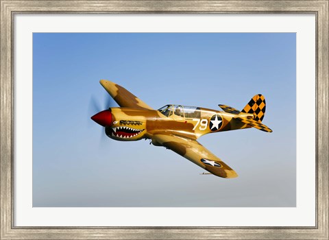 Framed P-40N Warhawk Print