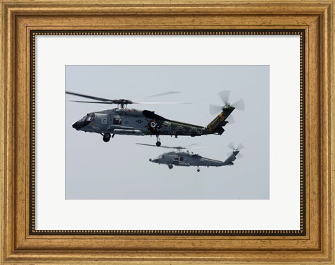 Framed SH-60F and HH-60H Seahawk Print