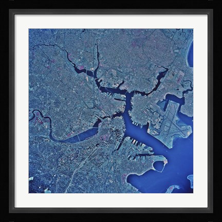 Framed Boston, Massachusetts Print