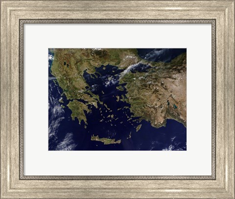 Framed Greece and Turkey Print