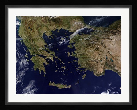 Framed Greece and Turkey Print